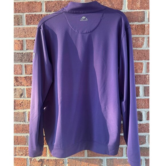 Peter Millar Mens L Purple Quarter-Zip Wexford Golf Club Hilton Head Island SC - Picture 4 of 9